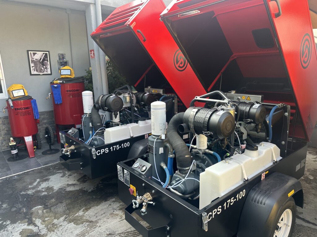 Compresor Chicago Pneumatic de 185 cfm